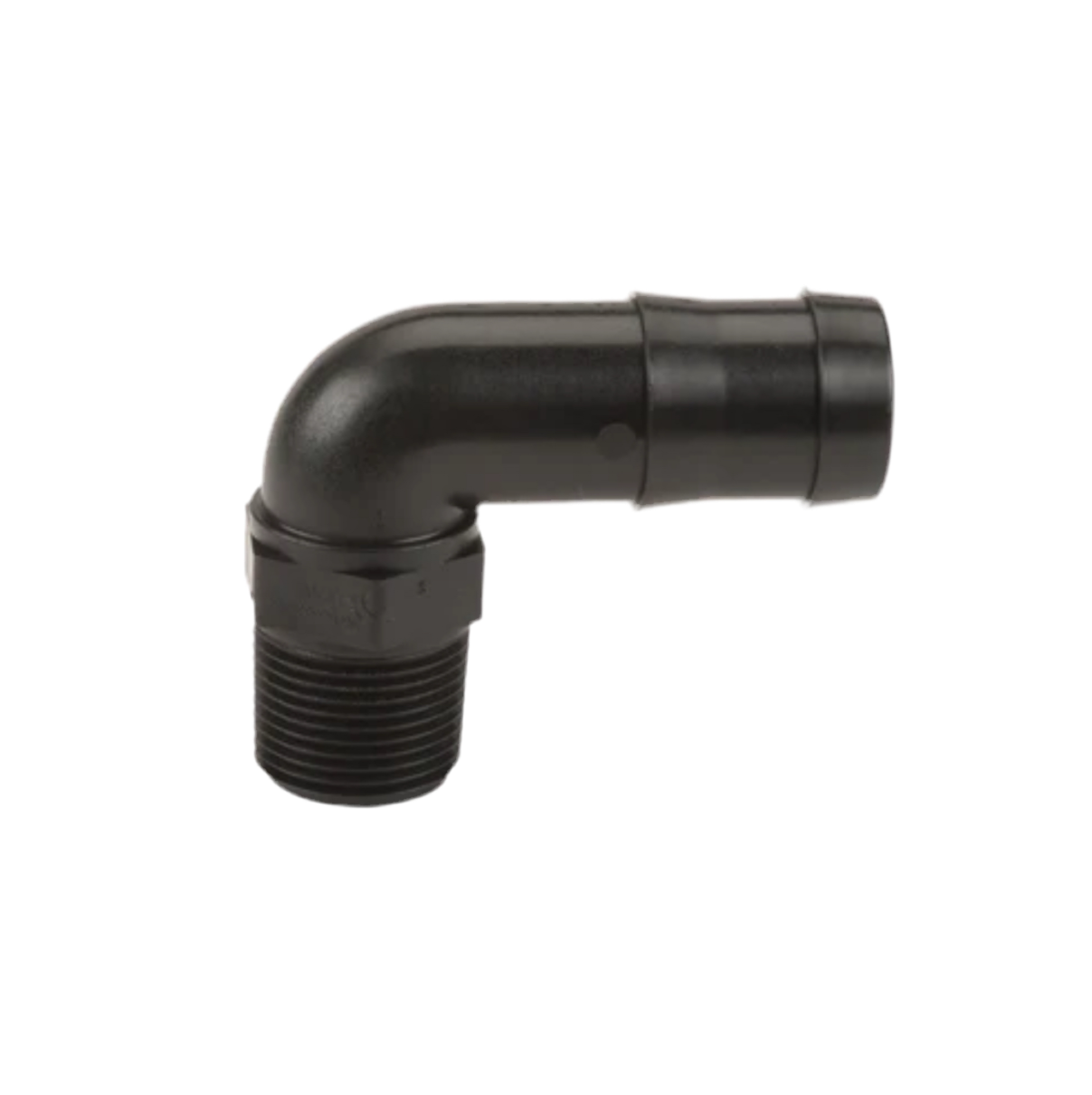 3/4" Male Thread x 1" Hose Barb Elbow