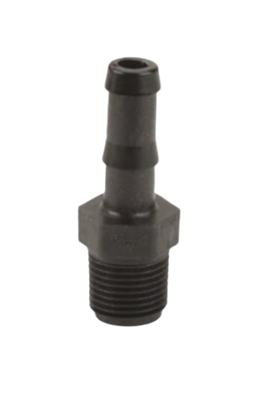 1/2" Male Thread x 1/2" Hose Barb Straight
