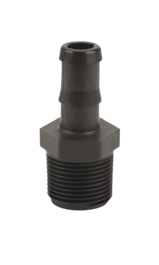 1" Male Thread x 3/4" Hose Barb Straight