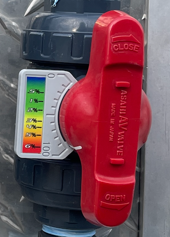 Asahi Metering Valve Labels