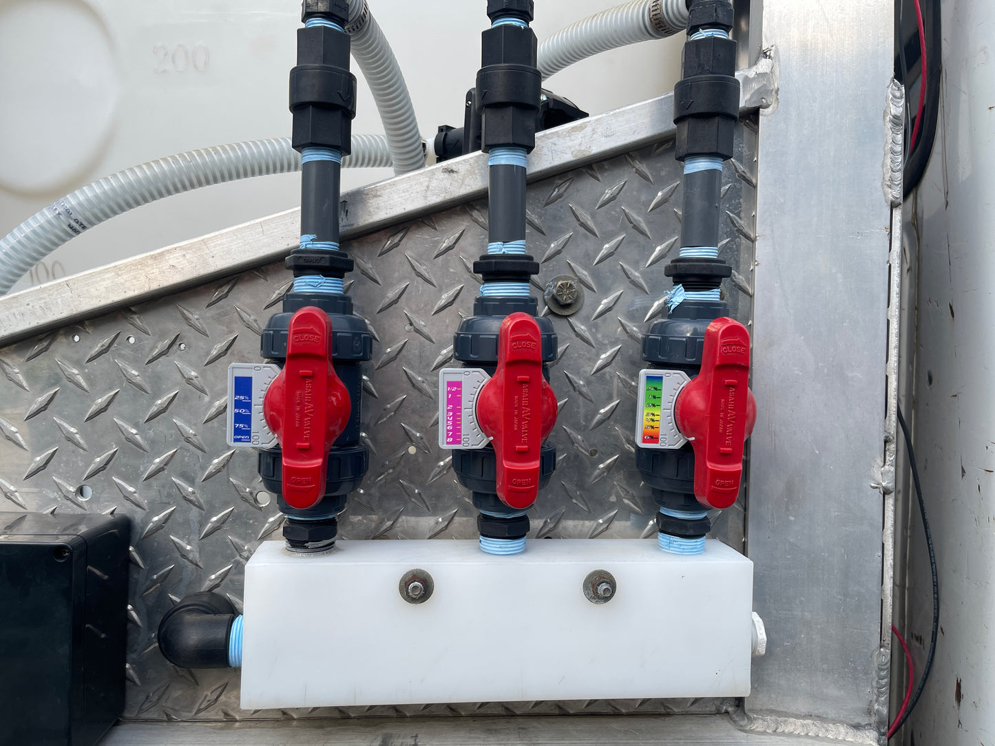 Asahi Metering Valve Labels