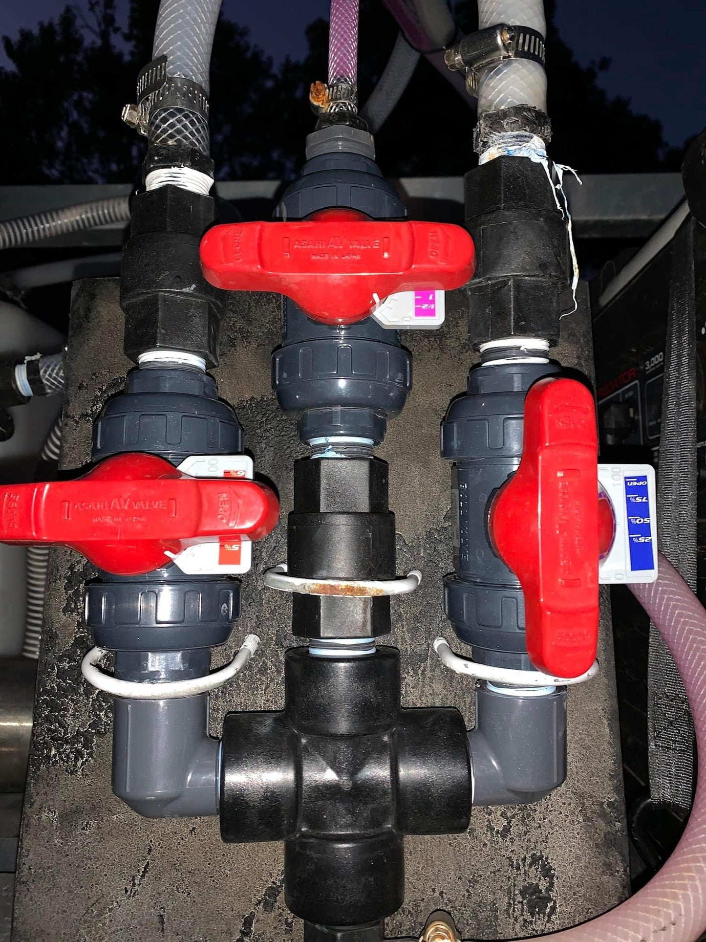 Asahi Metering Valve Labels