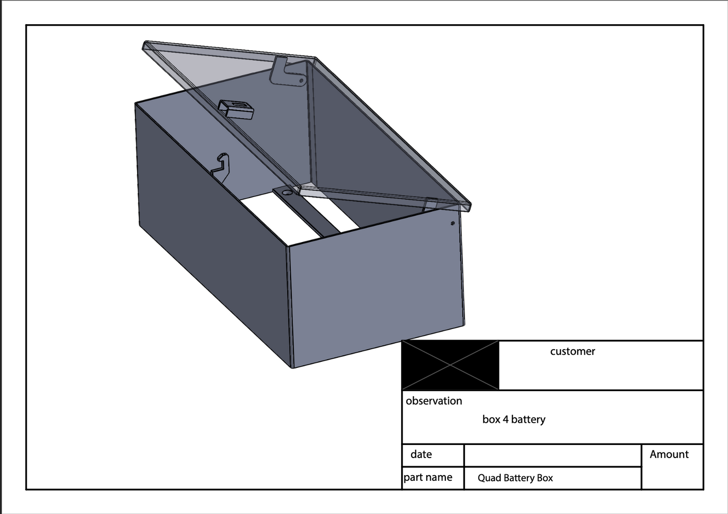 Overkill Quad Battery Bracket
