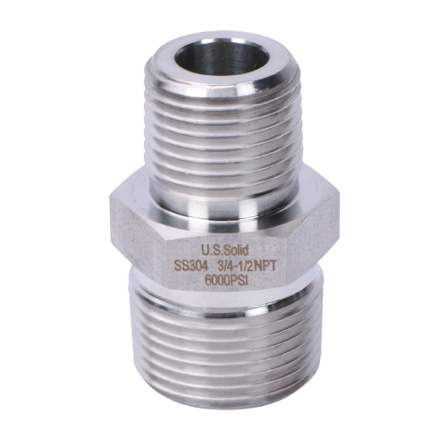 3/4" MPT x 1/2" MPT Nipple Steel