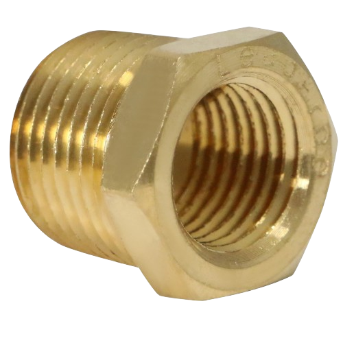 3/8" MPT x 1/4" FPT Reducer Brass