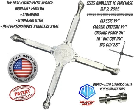 Whisper Wash 48" Mondo XForce Spray Bar