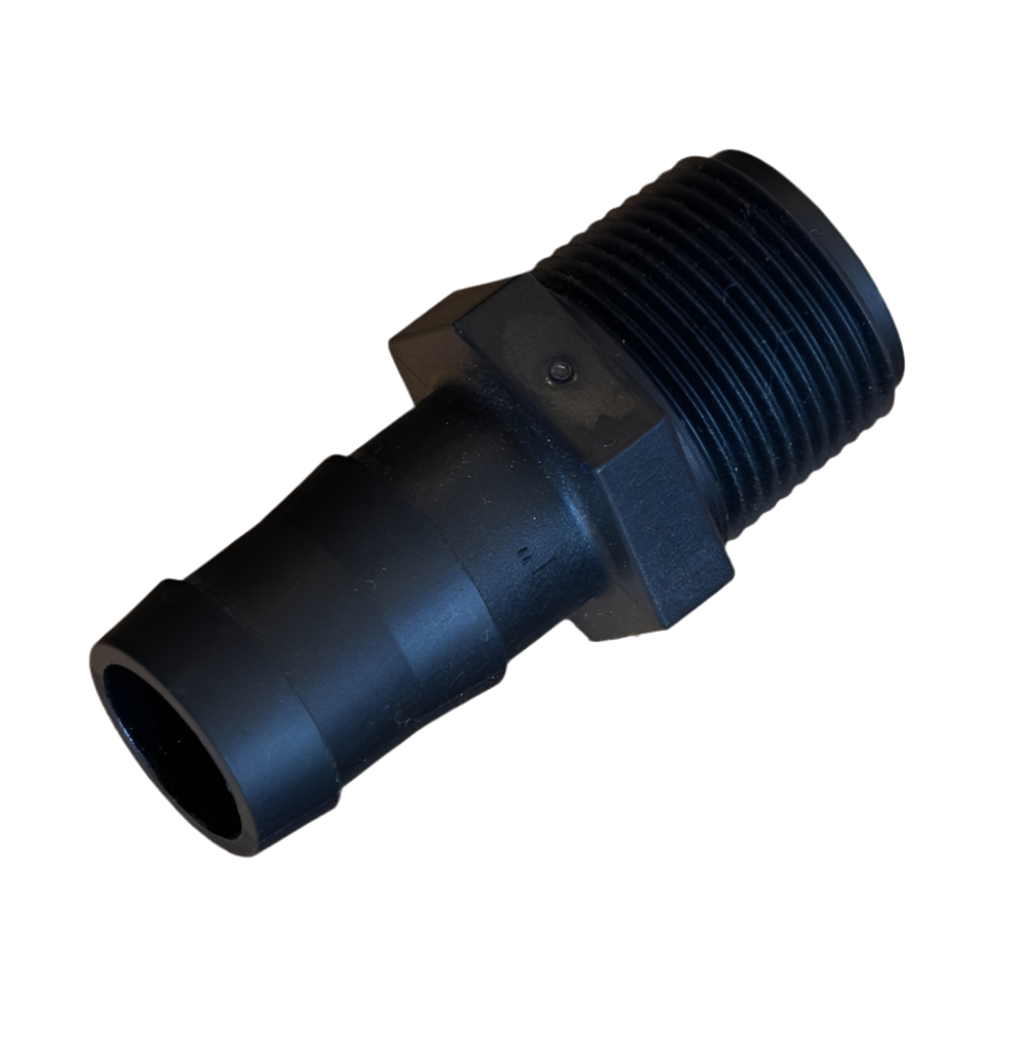 1" Male Thread x 1" Hose Barb Straight