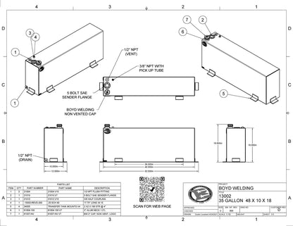 35 Gallon Fuel Tank