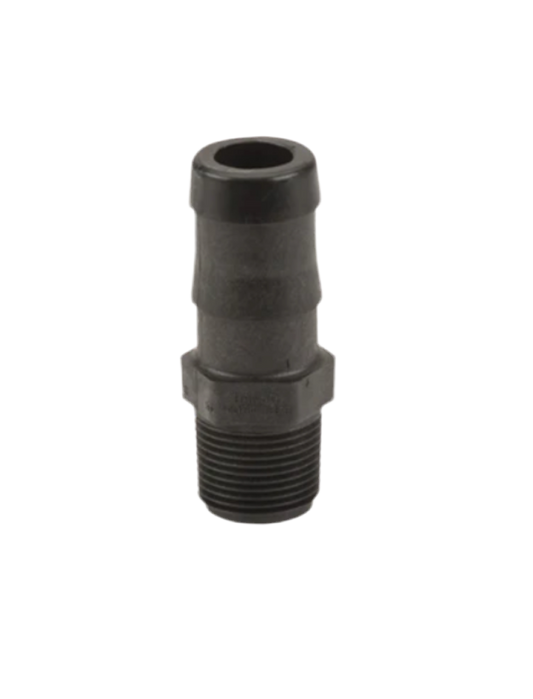 3/4" Male Thread x 1" Hose Barb Straight