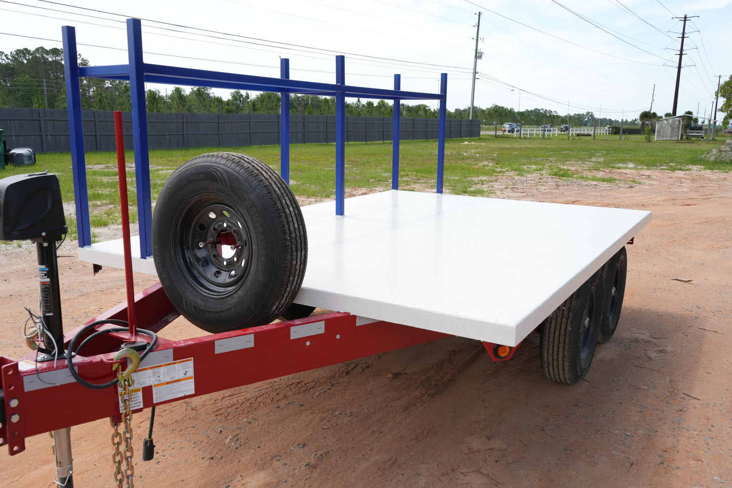 Overkill GEN 3 8.5x12 Deckover Trailer FREEDOM EDITION 7k Axles *Half Rack*