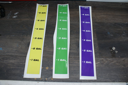 7 Gallon Tank Labels