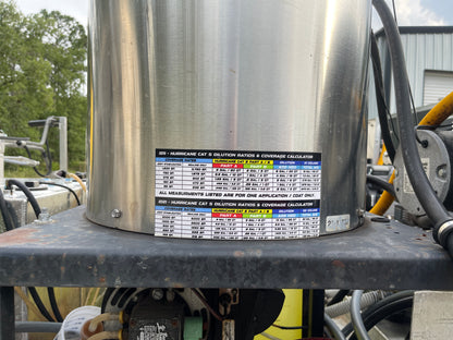 4" x 8" Trident Hurricane CAT 5 MIX CHART