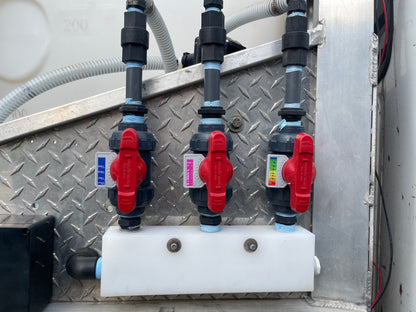 Asahi Metering Valve Labels