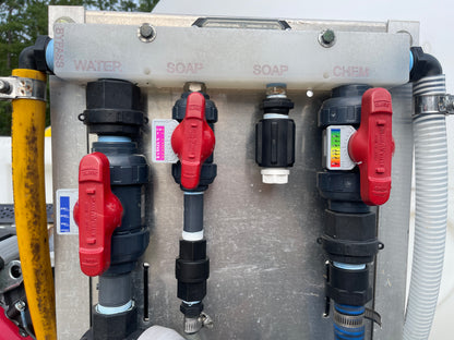 Asahi Metering Valve Labels