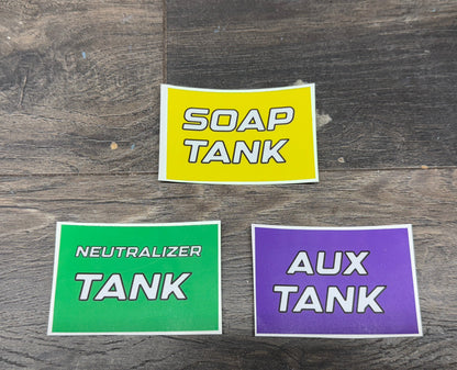 AUX Tank Label