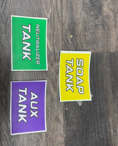 7 Gallon Tank Labels