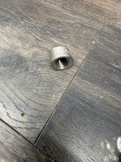 1/2" FPT Stainless Cap