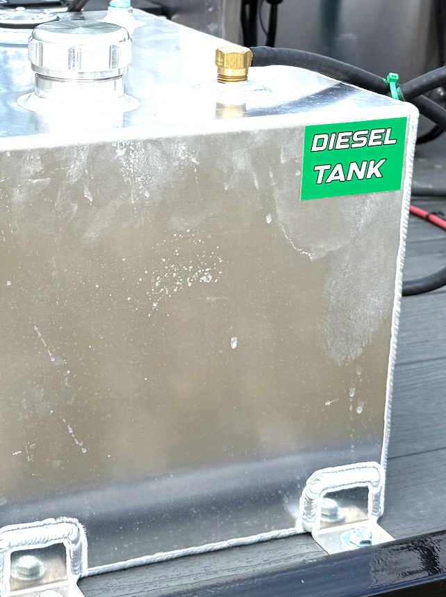 Diesel Tank Label