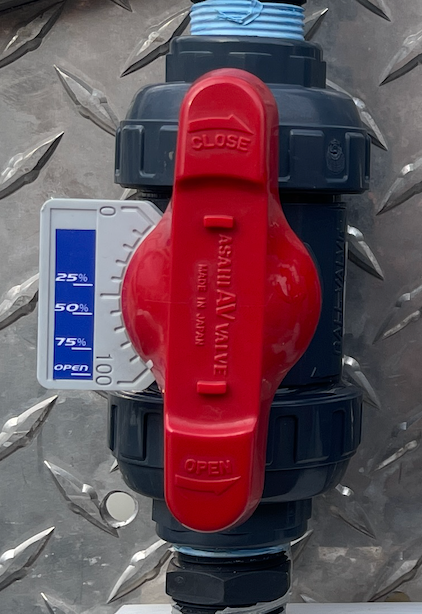 Asahi Metering Valve Labels
