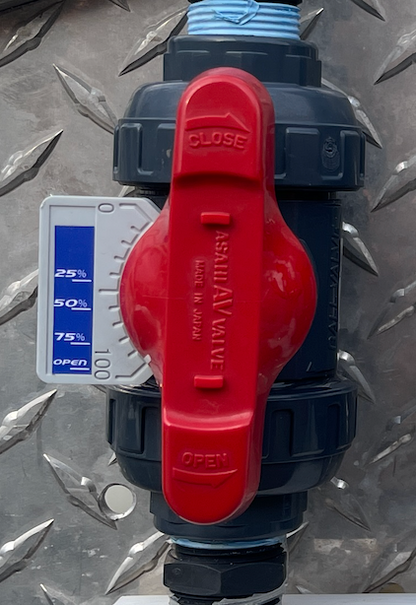 Asahi Metering Valve Labels