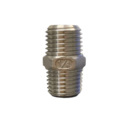 1/4" MPT x 1/4" MPT Nipple Steel