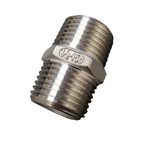 1/2" MPT x 1/2" MPT Nipple Steel