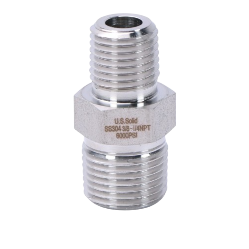 1/4" MPT x 3/8" MPT Nipple Steel