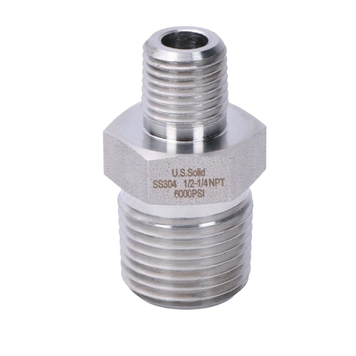 1/4" MPT x 1/2" MPT Nipple Steel