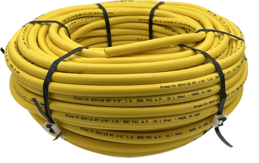 Stealth 1/2" ID Soft Wash Hose, Yellow, 300 PSI - 200 Feet