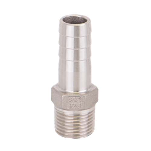 1/2" MPT x 5/8" Stainless Hose Barb Straight