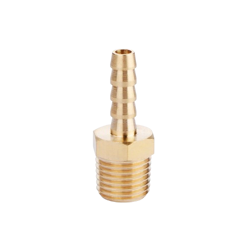 1/4" MPT x 1/4" Hose Barb Brass Straight