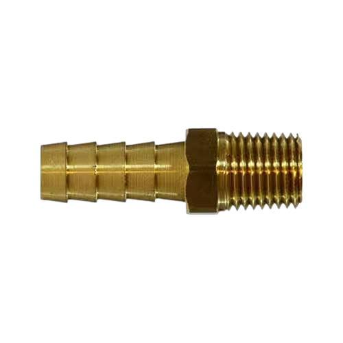 1/4" MPT x 3/8" Hose Barb Brass Straight