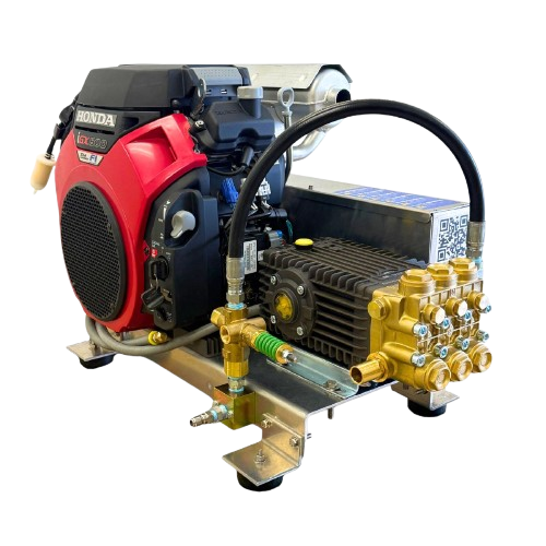 Stealth 10.2 GPM 3500 PSI Belt-Drive Pressure Washer Skid w/ Electric Start Honda iGX800 & General Pump TSF2221