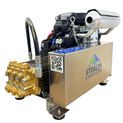 Stealth 10.2 GPM 3500 PSI Belt-Drive Pressure Washer Skid w/ Electric Start Honda iGX800 & General Pump TSF2221