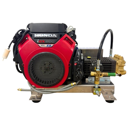 Stealth 10.2 GPM 3500 PSI Belt-Drive Pressure Washer Skid w/ Electric Start Honda iGX800 & General Pump TSF2221