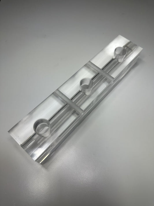Clear Manifold Block