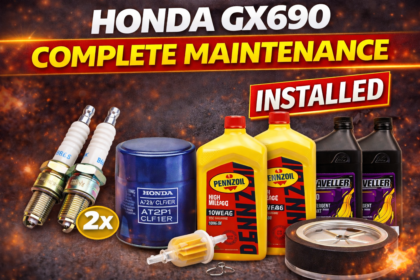 Honda GX690,700,800 Complete Maintenance
